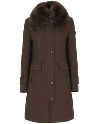 Peuterey - Jassen ,Bruin ,Lange Donsjas - Lyst