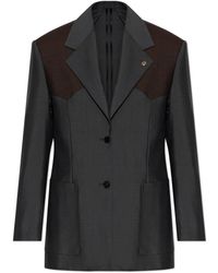 Versace - Wool-Mohair Blazer - Lyst