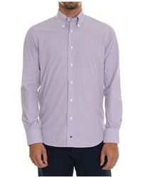 Carrel - Gestreiftes button-down casual hemd - Lyst
