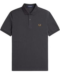 Fred Perry - Tops ,Grijs ,Katoen Slim Fit Anchor Polo Shirt - Lyst