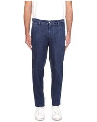 Re-hash - Jeans ,Blauw ,Katoen Mucha 8 Once Jeans Chinos - Lyst