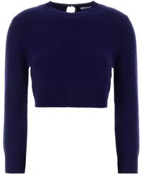 Jil Sander - Cropped Wollpullover - Lyst