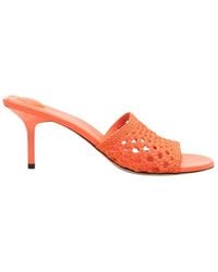 Jacquemus - Woven Sandals With Low Kitten Heel - Lyst