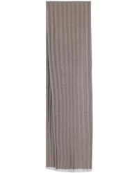 Brunello Cucinelli - Kaschmir Rippstrick-Schal - Lyst