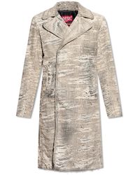 DIESEL - Jassen ,Grijs ,Katoen Coat D-Isco-Fsg - Lyst