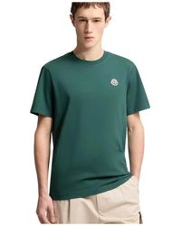 Moncler - Tops ,Veelkleurig ,Katoen Logo Patch Katoenen T-Shirt Pack Van Drie - Lyst