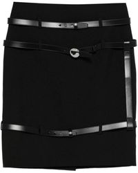 Coperni - Rokken ,Zwart ,Multi Belt Mini Skirt - Lyst