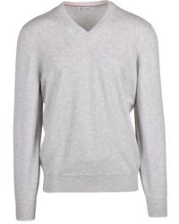 Brunello Cucinelli - Pullover A V - Lyst