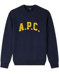 A.P.C. - Round-Neck Knitwear - Lyst