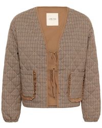 Cream - Light Jackets - Lyst