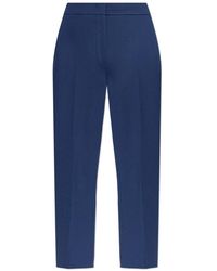 Max Mara - Broeken ,Blauw ,Leer Pegno Broeken - Lyst