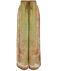 Zimmermann - Broeken ,Veelkleurig ,Indra Relaxed Pant - Lyst