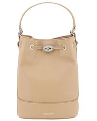 Zanellato - Leder bucket bag mit kordelzugverschluss - Lyst