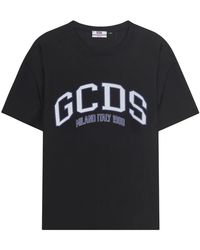 Gcds - Tops ,Zwart ,Polyester T-Shirt Logo Lounge - Lyst