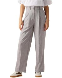 EDITED - Broeken ,Grijs ,Polyester Kaj Broek - Lyst