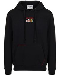 Iceberg - Schwarzer Slim Fit Hoodie Mit Fridge-Print Und Logo - Lyst