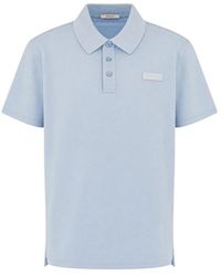 Givenchy - Tops ,Blauw ,Katoen Polo Van Katoen Met Paris Gros Grain - Lyst