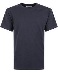 Givenchy - Tops ,Blauw ,Katoen Blauw Logo Print Katoenen T-Shirt - Lyst