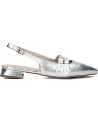 Stefano Lauran - Schoenen ,Grijs ,Leer Zilveren Leren Slingbacks Marianna Schoenen - Lyst