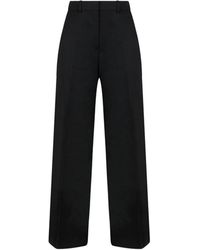 Lanvin - Pantalones negros - elegantes y a la moda - Lyst
