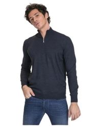 Gran Sasso - Truien & Vesten ,Blauw ,Wol Gebreide Kleding - Lyst