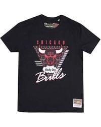 Mitchell & Ness - Tops ,Zwart ,Katoen Chicago Bulls Tee Hardwood Classics T-Shirt - Lyst