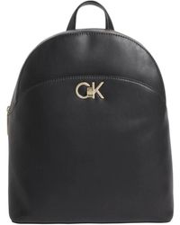 Calvin Klein - Schwarzer domed rucksack für frauen - Lyst
