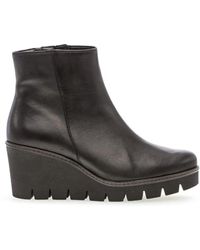 Gabor - Utopia Chunky Wedge Heel Stiefeletten - Lyst