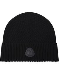 Moncler - Rippstrick-Mütze - Lyst