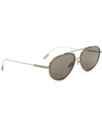 ZEGNA - Accessoires ,Bruin ,Ez 0305 Aviator Zonnebril - Lyst