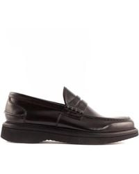 Green George - Bruin Leren Loafer Pennybar Schoen - Lyst