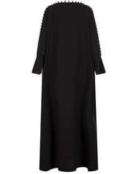 ‎Taller Marmo - Schwarzes Viskose Acetat Kleid - Lyst