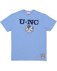 Mitchell & Ness - Tops ,Blauw ,Katoen Ncaa Tar Heels Basketball Team Tee - Lyst