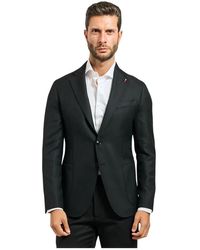 MULISH - Zwarte Single-Breasted Jas Met Iconische Pin - Lyst