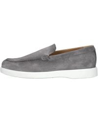 GIORGIO - Elegante Sportliche Loafer Graues Wildleder - Lyst