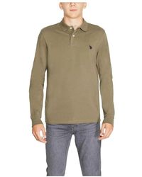 U.S. POLO ASSN. - Grünes polo t-shirt baumwolle herbst/winter kollektion - Lyst