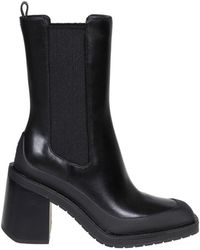 Tory Burch - Leather Pointed Toe Ankle Boots - Lyst