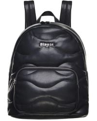 Blauer - Wave Gesteppter Schwarzer Rucksack Aus Kunstleder - Lyst