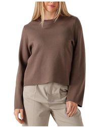 Object - Bruine O-Neck Pullover Voor Vrouwen - Lyst