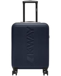 K-Way - Blu profondità valigia media - Lyst