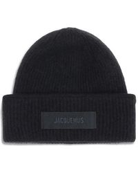 Jacquemus - Geribbelde Muts Met Gros Grain-Logo - Lyst