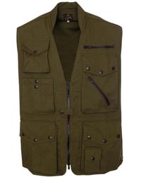 Needles - Feldweste mit v-ausschnitt und mehreren taschen - Lyst