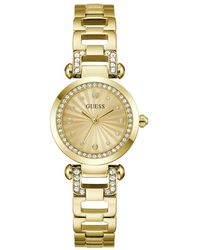 Guess - Elegante Goldene Uhr Mit Stil - Lyst