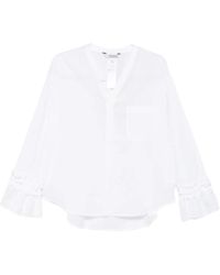 Max Mara - Camicia Con Scollo A V - Lyst
