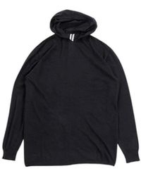 Rick Owens - Hoodies & Sweatvesten ,Zwart ,Kasjmier Zwarte Cashmere Hoodie Met Capuchon En Oversized Pasvorm - Lyst