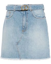 Twin Set - Denim skirts - Lyst