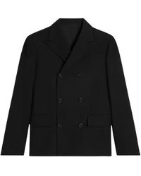 Celine - Geklede Jas Van Wol Gabardine - Lyst