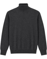 Canali - Truien & Vesten ,Grijs ,Trui Met Coltrui - Lyst