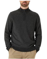 BOSS - Hettore Pullover Mit Halbem Reißverschluss - Lyst