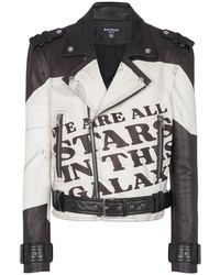 Balmain - Leather Jackets - Lyst